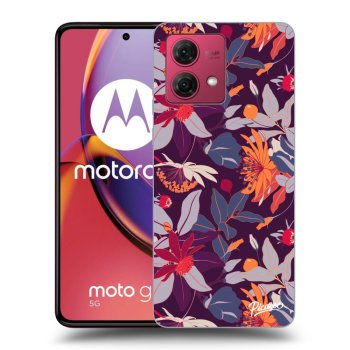 Etui na Motorola Moto G84 5G - Purple Leaf