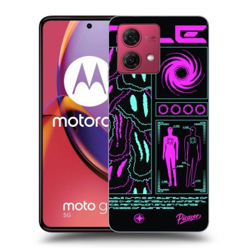 Picasee silikonowe czarne etui na Motorola Moto G84 5G - HYPE SMILE