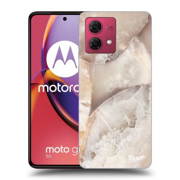 Etui na Motorola Moto G84 5G - Cream marble