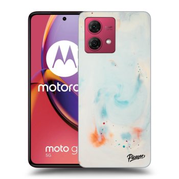 Picasee silikonowe czarne etui na Motorola Moto G84 5G - Splash
