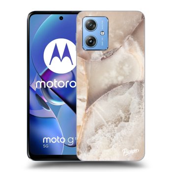 Etui na Motorola Moto G54 5G - Cream marble