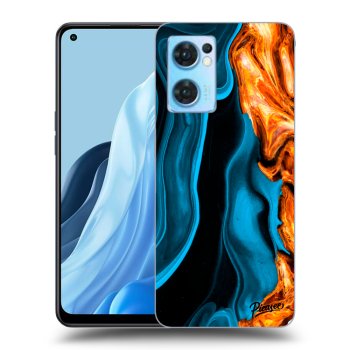 Etui na OPPO Reno 7 5G - Gold blue