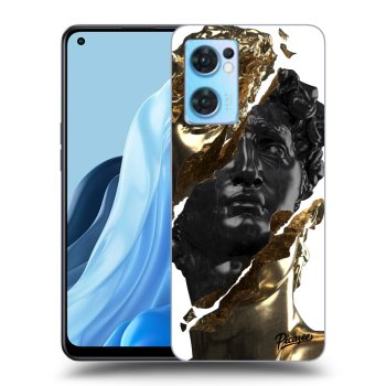 Etui na OPPO Reno 7 5G - Gold - Black