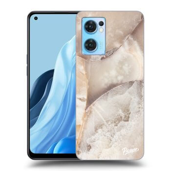 Etui na OPPO Reno 7 5G - Cream marble