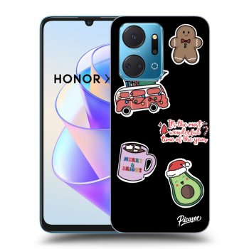 Etui na Honor X7a - Christmas Stickers