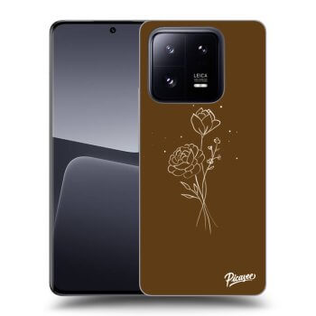 Etui na Xiaomi 14 - Brown flowers