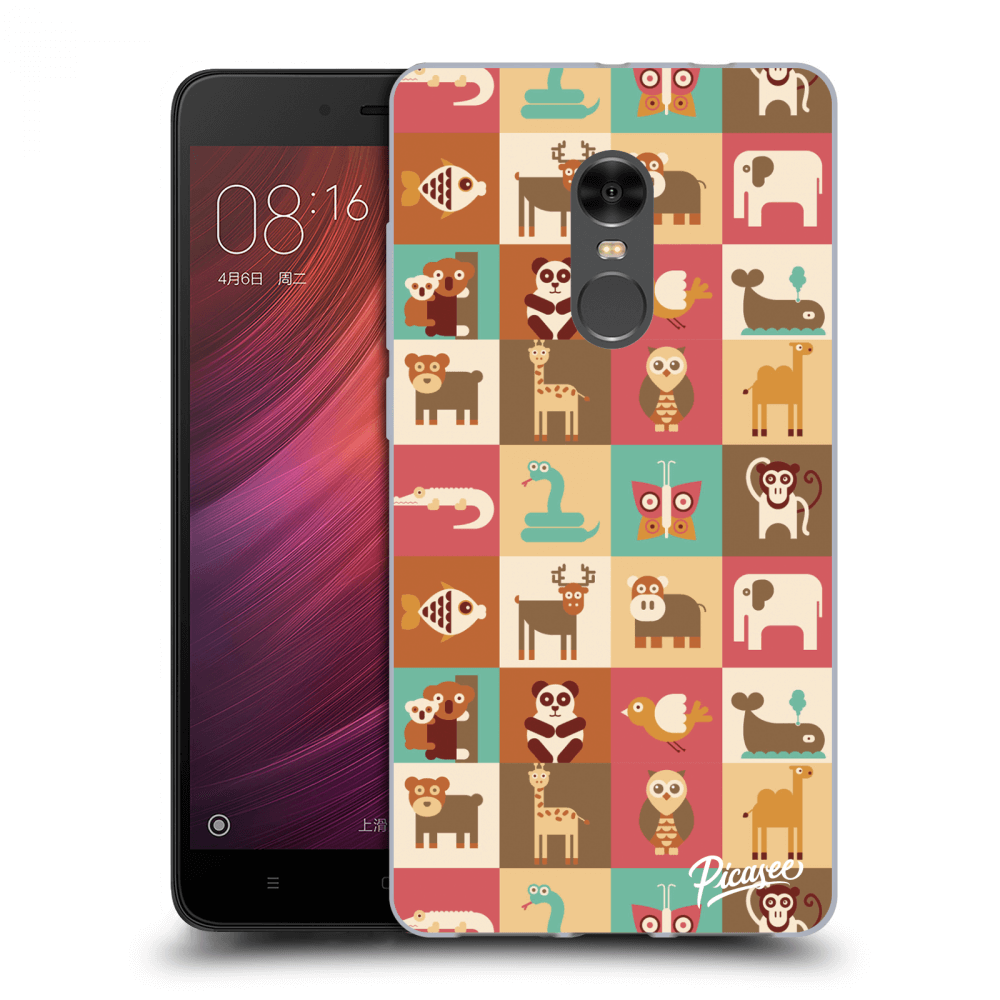 Picasee silikonowe przeźroczyste etui na Xiaomi Redmi Note 4 Global LTE - Animals