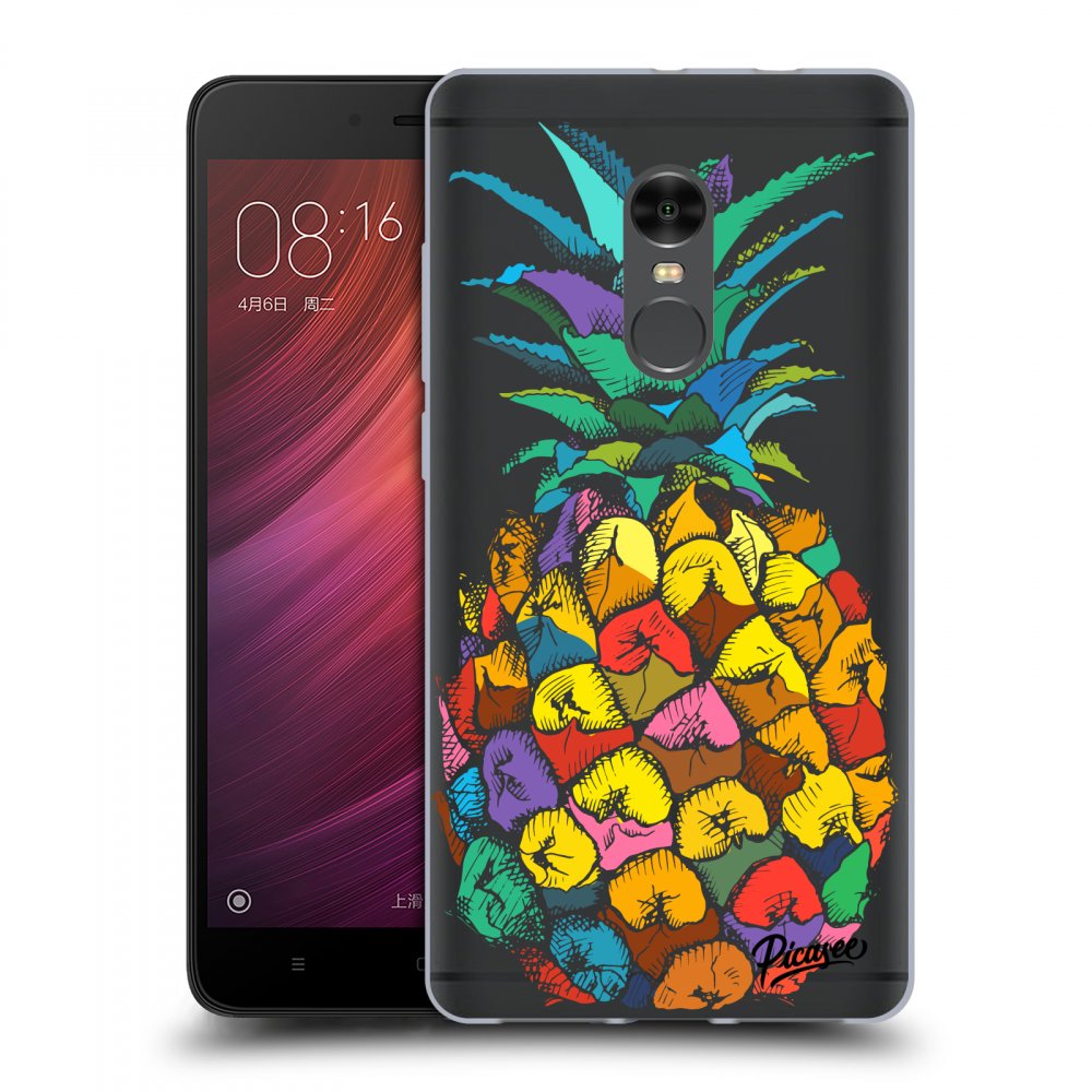 Picasee plastikowe przezroczyste etui do Xiaomi Redmi Note 4 Global LTE - Pineapple