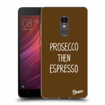 Picasee silikonowe przeźroczyste etui na Xiaomi Redmi Note 4 Global LTE - Prosecco then espresso