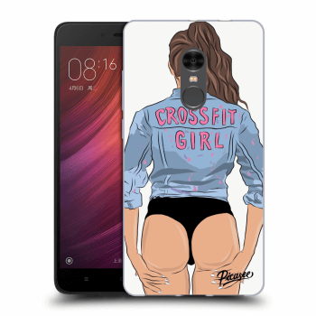 Picasee silikonowe przeźroczyste etui na Xiaomi Redmi Note 4 Global LTE - Crossfit girl - nickynellow