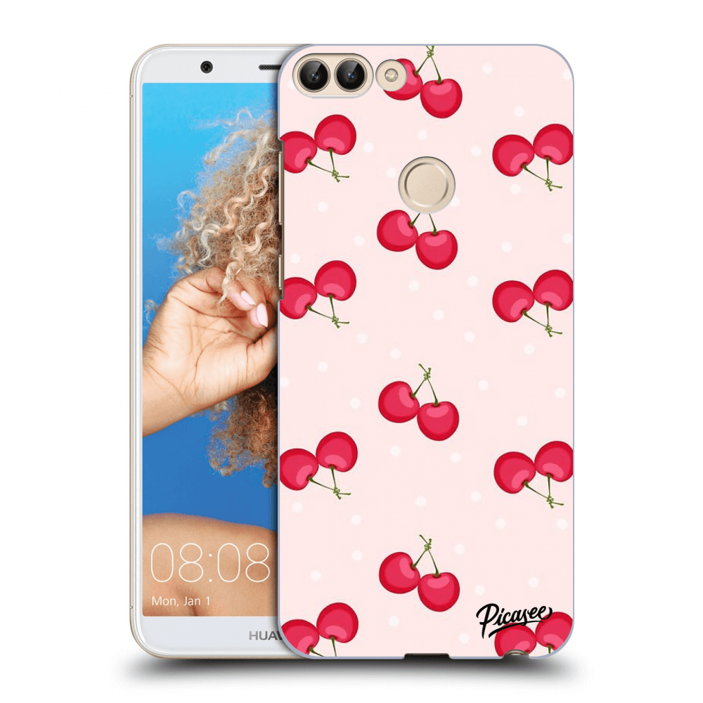 Picasee silikonowe przeźroczyste etui na Huawei P Smart - Cherries