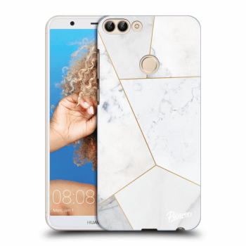 Etui na Huawei P Smart - White tile