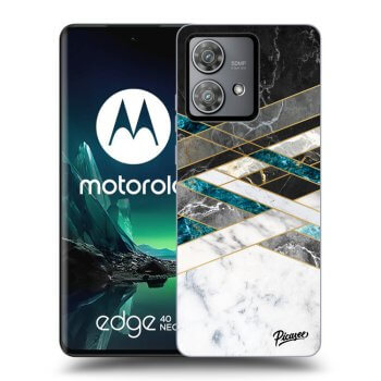 Etui na Motorola Edge 40 Neo - Black & White geometry