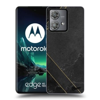 Etui na Motorola Edge 40 Neo - Black tile