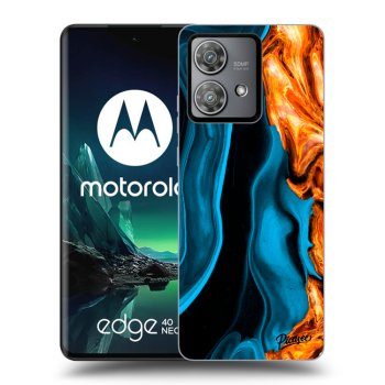 Etui na Motorola Edge 40 Neo - Gold blue