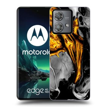 Etui na Motorola Edge 40 Neo - Black Gold