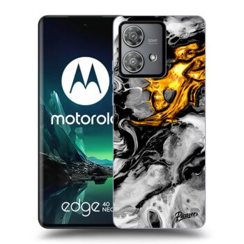 Etui na Motorola Edge 40 Neo - Black Gold 2
