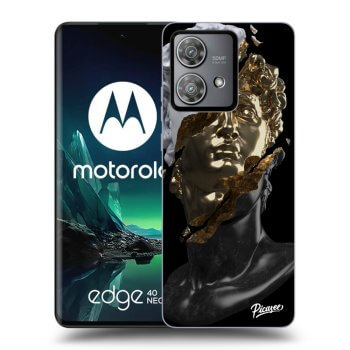 Picasee silikonowe czarne etui na Motorola Edge 40 Neo - Trigger