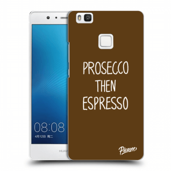Picasee silikonowe czarne etui na Huawei P9 Lite - Prosecco then espresso