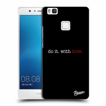 Picasee silikonowe czarne etui na Huawei P9 Lite - Do it. With love.