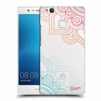 Picasee silikonowe przeźroczyste etui na Huawei P9 Lite - Flowers pattern