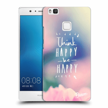 Picasee silikonowe przeźroczyste etui na Huawei P9 Lite - Think happy be happy
