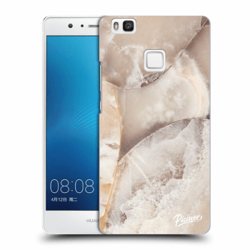 Picasee silikonowe przeźroczyste etui na Huawei P9 Lite - Cream marble