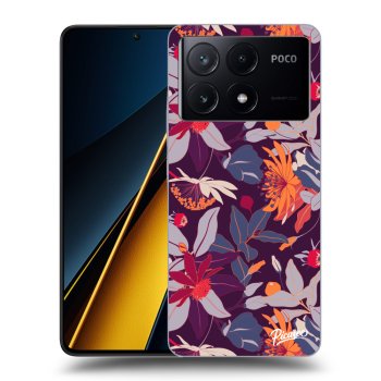 Etui na Xiaomi Poco X6 Pro - Purple Leaf
