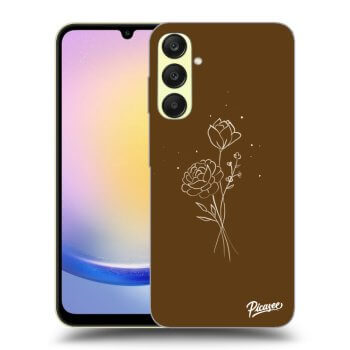 Etui na Samsung Galaxy A25 A256B 5G - Brown flowers