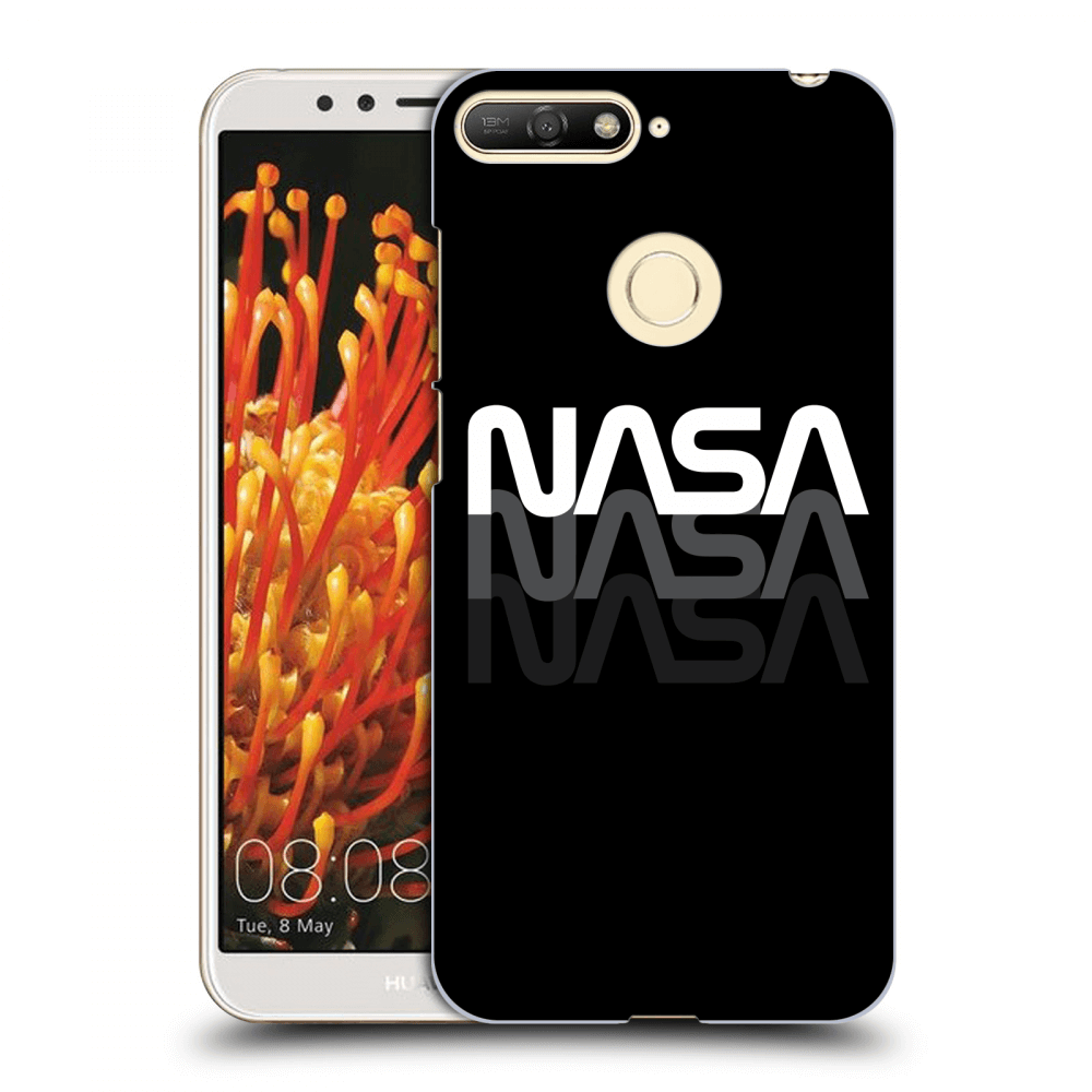 Picasee silikonowe czarne etui na Huawei Y6 Prime 2018 - NASA Triple