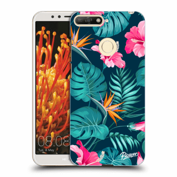 Etui na Huawei Y6 Prime 2018 - Pink Monstera