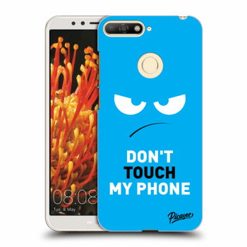 Etui na Huawei Y6 Prime 2018 - Angry Eyes - Blue