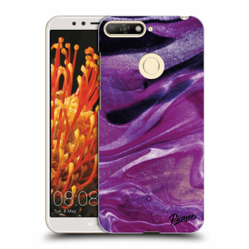 Etui na Huawei Y6 Prime 2018 - Purple glitter