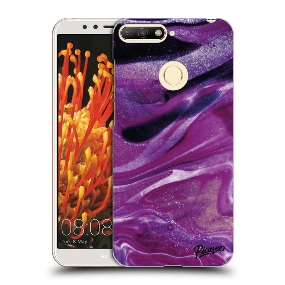 Picasee ULTIMATE CASE pro Huawei Y6 Prime 2018 - Purple glitter