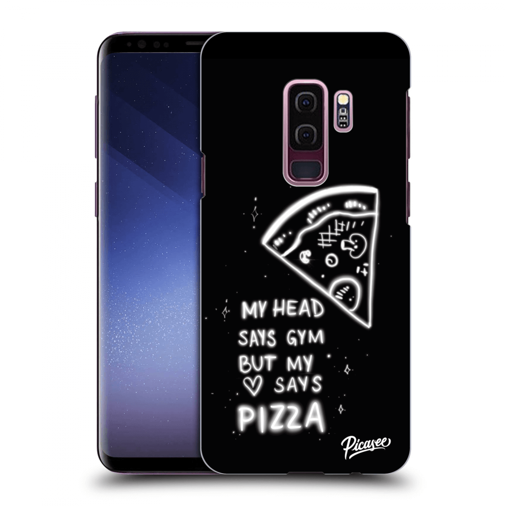 Picasee silikonowe czarne etui na Samsung Galaxy S9 Plus G965F - Pizza