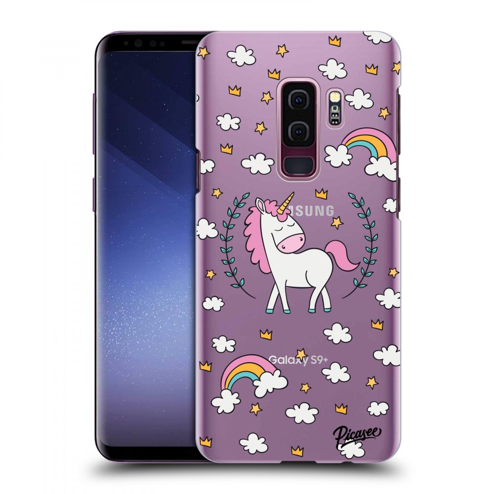 Picasee silikonowe przeźroczyste etui na Samsung Galaxy S9 Plus G965F - Unicorn star heaven