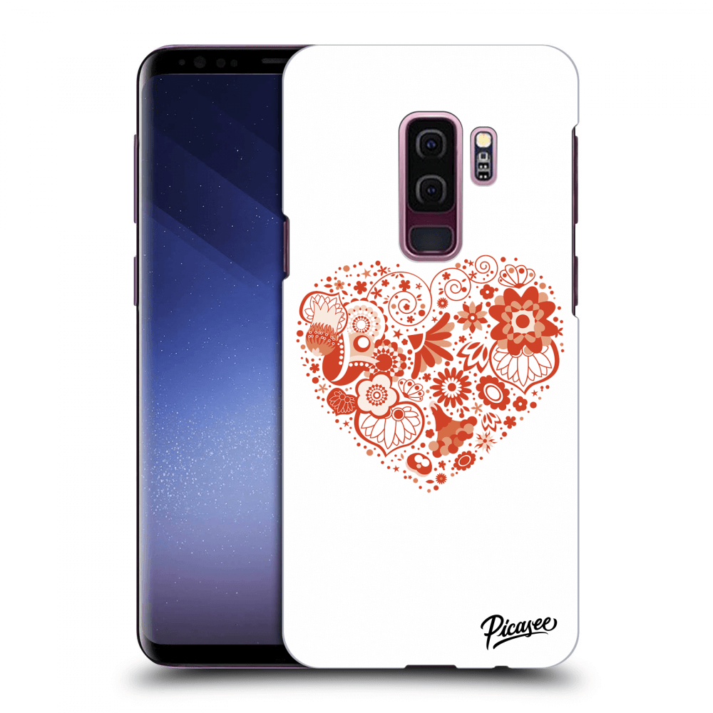 Picasee silikonowe przeźroczyste etui na Samsung Galaxy S9 Plus G965F - Big heart