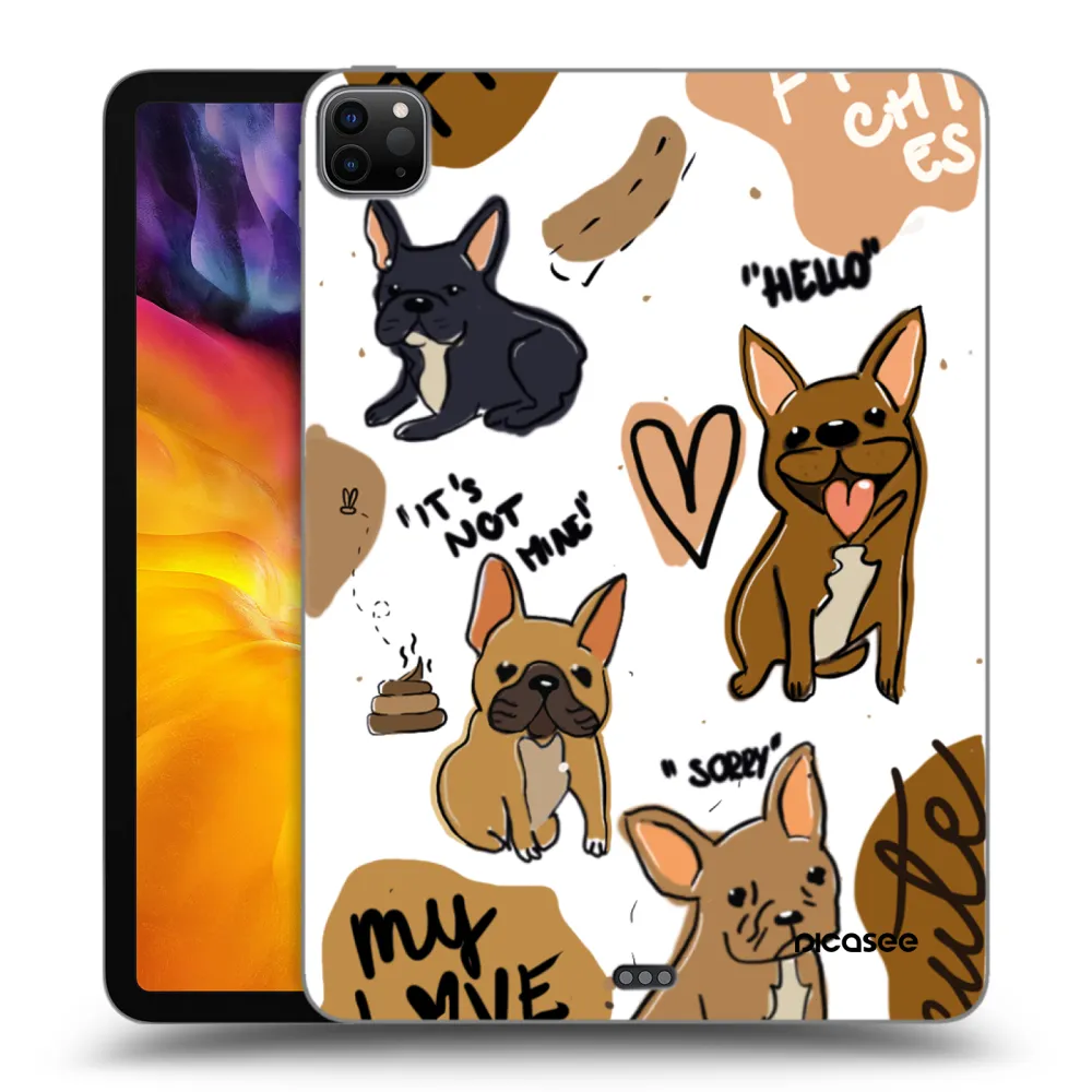 Picasee silikonowe czarne etui na Apple iPad Pro 11" 2024 (7.gen.) - Frenchies