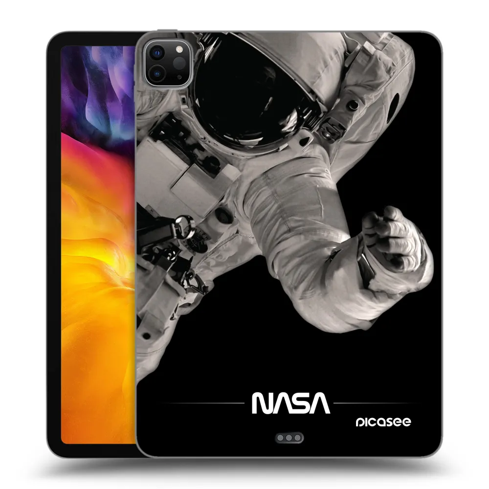Picasee silikonowe czarne etui na Apple iPad Pro 11" 2024 (7.gen.) - Astronaut Big