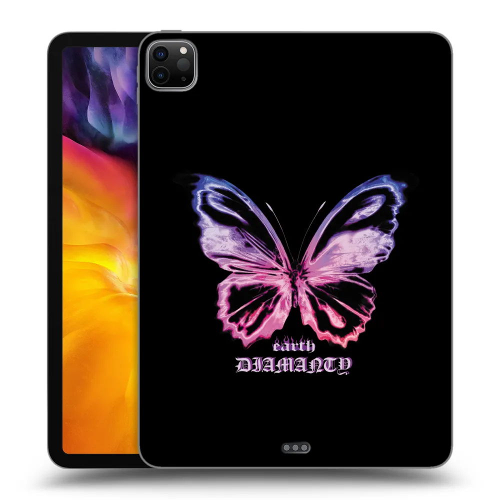 Picasee silikonowe czarne etui na Apple iPad Pro 11" 2024 (7.gen.) - Diamanty Purple