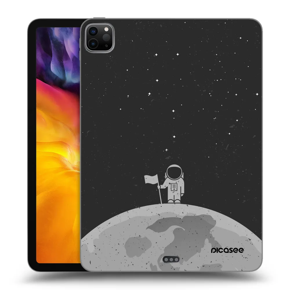 Picasee silikonowe czarne etui na Apple iPad Pro 11" 2024 (7.gen.) - Astronaut