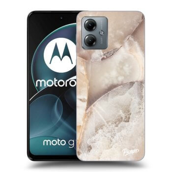 Etui na Motorola Moto G14 - Cream marble