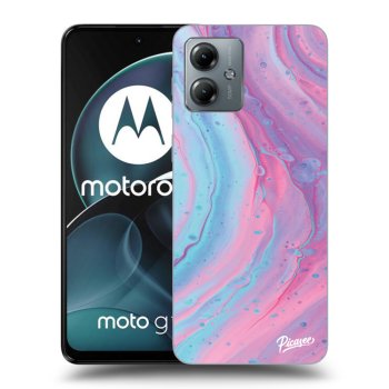 Etui na Motorola Moto G14 - Pink liquid