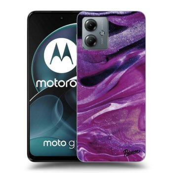 Etui na Motorola Moto G14 - Purple glitter