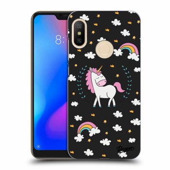 Picasee silikonowe czarne etui na Xiaomi Mi A2 Lite - Unicorn star heaven