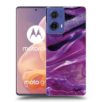 Etui na Motorola Moto G85 - Purple glitter