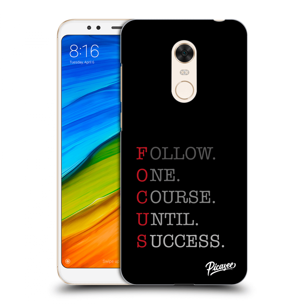 Picasee silikonowe przeźroczyste etui na Xiaomi Redmi 5 Plus Global - Focus