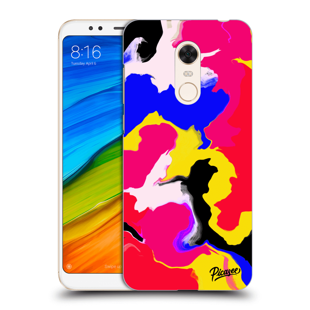Picasee silikonowe przeźroczyste etui na Xiaomi Redmi 5 Plus Global - Watercolor
