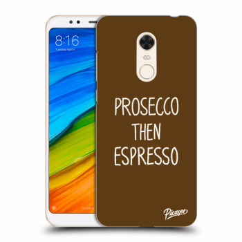 Picasee silikonowe przeźroczyste etui na Xiaomi Redmi 5 Plus Global - Prosecco then espresso