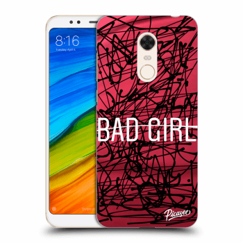 Picasee silikonowe przeźroczyste etui na Xiaomi Redmi 5 Plus Global - Bad girl